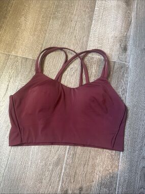 lululemon athletica Strappy Longline Sports Bra - Burgundy